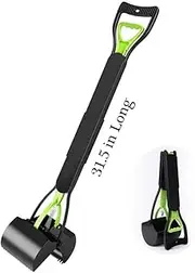 Ceasyde Large Dog Pooper Scooper, 31.5 Inch Extra Long Handle Foldable Poo Remover Grabber Picker for Outdoor Garden/Indoor Cat and Dog Animal Waste, No Need To Stoop for Remove rubbish