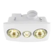 Eglo Vesuvius Duo Bathroom 3 in 1 Heater Exhaust Fan Light