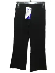BNWT Girls Sz 6 Black Stretch Bootleg LW Reid Brand School Uniform Long Pants