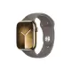 Apple Watch S9 LTE版 45mm 金色不鏽鋼錶殼；陶土色運動型錶帶 GPS +行動網路 S/M *MRMR3TA