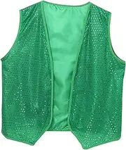 [kokiya] ST Patricks Day Vest Sparkly Tank Top Irish Holiday Vest for Party Performance