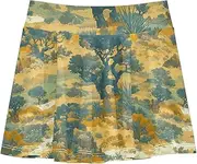 [FRODOTGV] Retro Green Trees Athletic Skirt Girls with Built in Shorts Golf Skirt for Girl Cheerleading Skirts