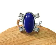9 The Vampire Diaries Elena Gilbert Lapis Lazuli Daylight Sunlight Protection Ring