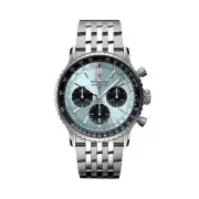 BREITLING NAVITIMER B01 CHRONOGRAPH 41 ICE BLUE DIAL WATCH AB0139241C2A1