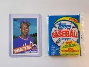 1985 Topps - #620 Dwight Gooden (RC) with 1989 Topps Cello Pack
