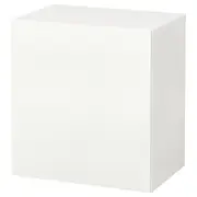 BESTÅ wall-mounted cabinet combination, white/Laxviken white, 60x42x64 cm