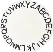 BIUDECO Nordic Style Floor Carpet Rug Round Boys and Girls Mat Letters Non-Slip Mat for Bedroom Decorative Area Rug