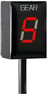 for Suzuki, for DL1000 DL650 V-Strom GSX-r1000 R600 R750 SV650 GSF1250, Motorcycle 1-6 Level Speed Gear Display Indicator ECU Plug Motorcycle Gear Indicator(Red)