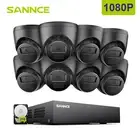 SANNCE 1080P 8CH DVR 2MP TVI Security Camera System Home Outdoor IR Night Vision