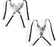 [DEARMAMY] Elegant Cross Design Bra Straps Women Bra Supplies Bra Extension Strap Bra Straps Replacement Bra Straps for Everyday Wear