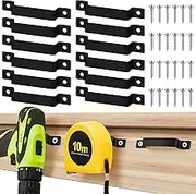Tape Measure Clip Tape Measure Holder Bench Belt Universal Tool with Screws Stainless Steel Tool Hanger Storage Dock for Mount Drill Power Tape Measures and Belt Clips