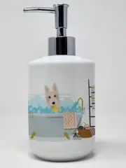 Wheaten Scottish Terrier Ceramic Soap Dispenser Hand Soap Dispenser Pump