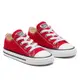 【CONVERSE】Chuck Taylor All Star 低筒 休閒鞋 童鞋 嬰幼 紅色-7J236C