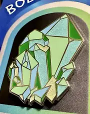 Crystal Hard Enamel Pin Glitter Cluster Geological Quartz Bob Lutman Design