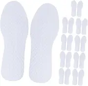 Healvian 10 Pairs Wood Pulp Paper Insoles Heel Protectors Clear Heels Shoeshine Insoles for Shoes Women Shoe Lifts Heel Insoles Women Liners Filler Shoes for Women Shoe Insoles White