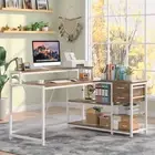 Tribesigns L Shaped Desk,Corner Home Office Desk with Monitor Stand
