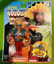 WWE WWF Hasbro Autographed Ricky The Dragon Steamboat Action Figure