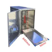Black Aluminium Caravan Trailer Tool Box With Slide Trays 1450mm x 500mm x 700mm
