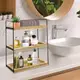 置物架 創意木質家用廚房置物架落地多層省空間多功能整理架客廳收納架