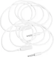 SHINEOFI 2Pcs Pole Male to Female Audio Extension Cable for Earphones High Fidelity Sound Signal Transmission Flexible and Durable Replacement Cord for Audio Equipment