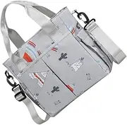 KOMBIUDA Diaper Bag Shoulder Strap Nappy Organizer Pouch Stroller Nursery Bag Double Milk Bottle Compartment Multi-Purpose