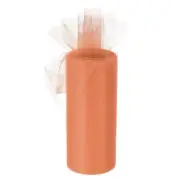 Tulle Rolls Fabric Spools 6" 25 Yards Coral Pink for Wrapping Wedding