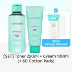 [BRINGGREEN] TEA TREE CICA 舒緩爽膚水 250ML & CREAM 100ML SET (+棉