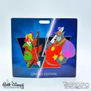 Robin Hood vs Sheriff Nottingham - D23 Disney Heroes vs Villains 2024 LE 400 Pin