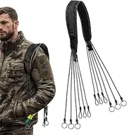 Duck Strap Carrier, Waterfowl Duck Strap, Metal Buckle Design, Adjustable Outdoor Cord, Secure for Mallard Ducks, Geese, Squirrel, Ideal for Bird Hunting or Transportation