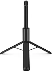 Pu497B 1.22M/48Inch Invisible Selfie Stick Tripod Stand Extentable Tripod with 1/4 Inch Screw Repla Ent for X4/X3/X2 Vlog Live Streaming Selfie Video Recording Black