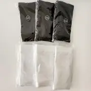 CHARMKING Compression Socks - 15-20 mmHg - Size S/M - Black/White - 6 Pairs