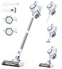 Cordless Vacuum Cleaner, 180W Stick Vacuum with 45 Mins Runtime, 2 Suction Mo...