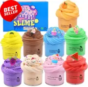 Cloud Slime Kit, 9 Pack, Mini, Fluffy, Non-Sticky, Party Favors, 3+