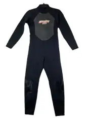 NWT Winning Edge Mens Full Wetsuit 3x2 Black On Black Sz Small