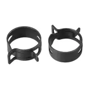 Steel Band Clamp 32mm Hose Tube Spring Clips Clamp Black Manganese Steel 10Pcs