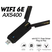 WiFi 6E USB 3.0 Network Card Tri-band AX5400M USB Dongles Gaming PC WiFi Adapter