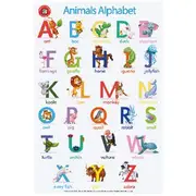 Learning Can Be Fun The Alphabet of Animals Double Side Chart