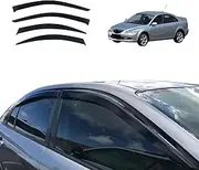 OAD4X4 Weathershields Compatible with Mazda 6 GG Liftback 2002-2007, Weather Shields Window Visors Wind Deflectors Sun Rain Guard 4PCS Set