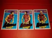 2017 AFL SELECT FOOTY STARS GOLD COAST SUNS A-GRADERS TEAM SET 3 CARDS