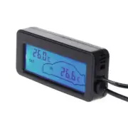 Digital Thermometer Inside and Outside Temperature °C For 12V Car SUV Accessory (for: Peugeot)