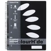 ColourHide A5 Recycled Notebook 200 Page Black
