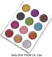 NEW 12 COLORS GLITTER POWDER DUST NAIL ART DECORATION DESIGN