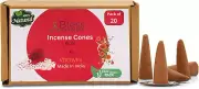 Bless International 20 Pack of Rose & Vetiver Scented Incense Cones - NEW