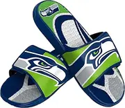 FOCO Men's NFL Team Logo Sport Shower Foam Slide Flip Flop Sandals