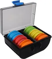 Toyvian 10pcs Eva Foam Fishing Line Spool Colorful Fishing Line Winding Boards with Storage Capacity
