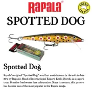 Brand New - Rapala Limited Classic Colour Spotted Dog Trout Fishing Lure - Choos
