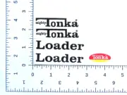 MIGHTY TONKA LOADER WITH OVAL WATER SLIDE DECAL SHIPPING W/TRACKING