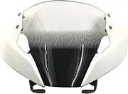 Yurefax Motorcycle Wind Deflector Motorcycle Windscreen, for Monster, 1200 1200S 1200R Front Head Cowling Fairing Windshield 2018-2020 18 19 20 Motorbike Windshield Motorcycle Windshield(9 White)