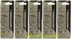 5pcs Parker Quink Flow Ball Point Pen BP Refills ( Black Ink ) Medium Nib New