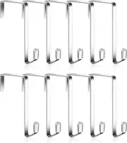 MISSLO 10 Pack Metal Over The Door Hook for Hanging Towels Rack Heavy Duty Door